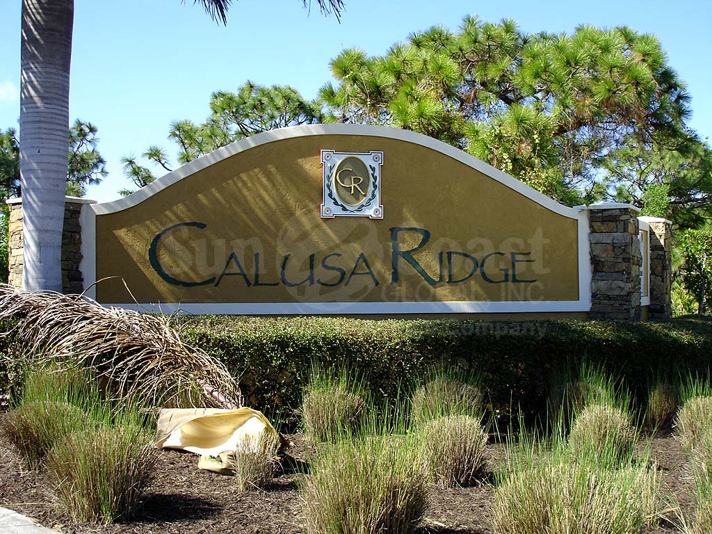 Calusa Ridge Signage